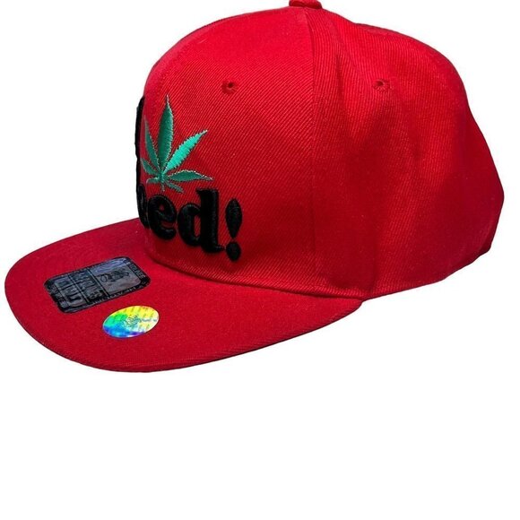 Basketball Cap Hat Unisex Red Black Green Snap Back‎ Adjustable - Picture 3 of 5